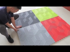 3D cubic garage floor tile