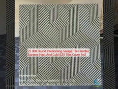 25 000 livres de manches de carreaux de garage enroulées chaleur et froid extrêmes 6,25 carreaux couvrent 1 m2