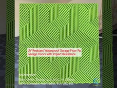 Plancher de garage imperméable aux UV Pp Plancher de garage résistant aux chocs