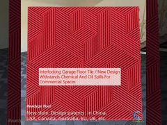 Carreaux de plancher de garage enroulés / Nouveau design résiste aux déversements de produits chimiques et d'huile pour les espaces commerciaux