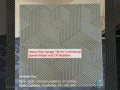 Carreaux de garage pour espaces commerciaux résistants aux chocs et à l'huile