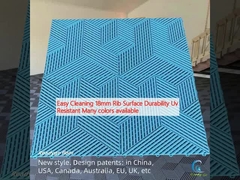 Facile à nettoyer 18 mm Surface de côte Durabilité Résistant aux UV De nombreuses couleurs disponibles