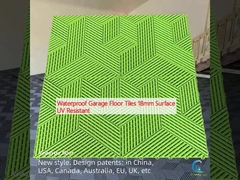 Carreaux de sol de garage imperméables à l'eau 18 mm Surface résistant aux UV