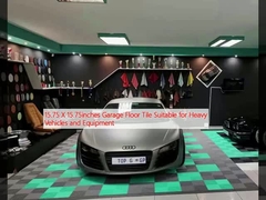 15.75 x 15.75 pouces Carreaux de sol de garage Convient pour les véhicules lourds et l' équipement
