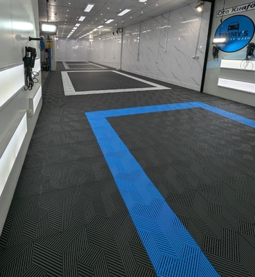 Couleurs 18 mm entrelacement atelier carreaux de sol antidérapant plancher modulaire de garage