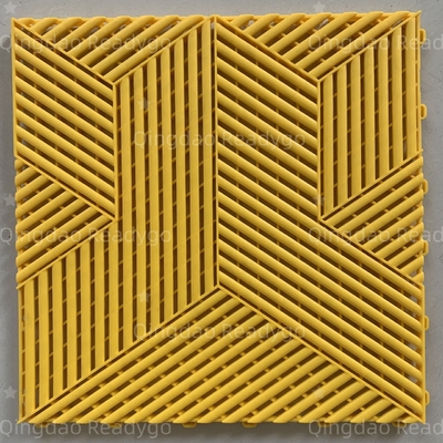 Carreaux de plancher de garage en plastique lourd Mat de sol industriel pour atelier Carreaux de plancher de garage