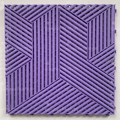Épaisseur 18 mm Carreaux de plancher en plastique dur ODM Carreaux de garage