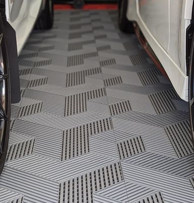 Carreaux de sol de garage 3D lourds avec système de verrouillage