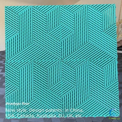 Carreaux de sol de garage en plastique anti-UV