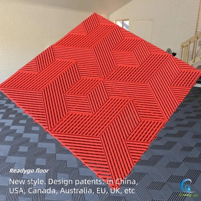 Carreaux de sol en plastique rigide de 18 mm