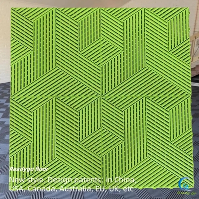 Carreaux de sol de garage résistant aux UV 18 mm d'épaisseur Noir