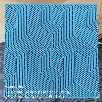 Carreaux de sol de garage colorés antidérapant avec finition mate