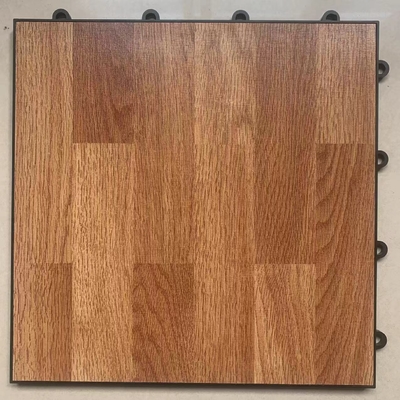 Carreaux de plancher de danse portables en bois noir 300x300x12 mm