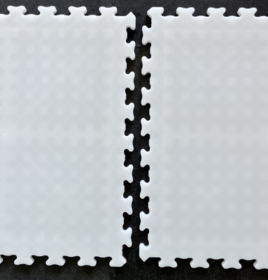 Carreaux de hockey à rouleaux blancs en plein air de 12 mm d'épaisseur