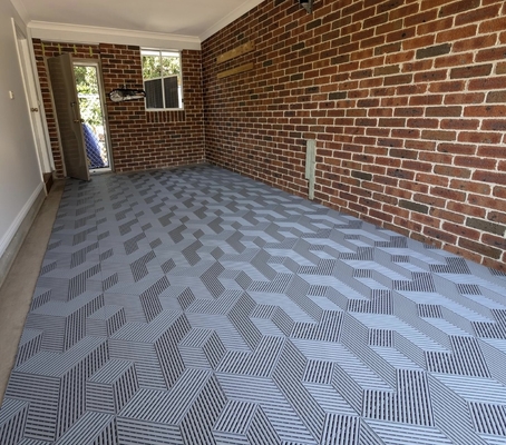 OEM Carreaux de garage sur terrasse de course Carreaux de sol interlocking industriels époxy