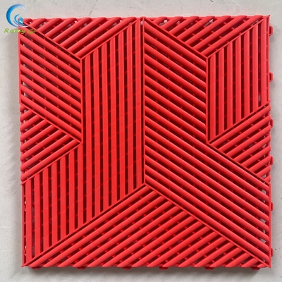 Carreaux de sol de garage à surface tridimensionnelle résistant aux UV 0,7 pouces d'épaisseur pour un sol durable